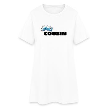 Lettrage de cousin cool pour le cousin cool - Robe T-shirt Femme - blanc - Devant