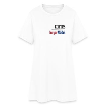 Echtes Schaumburger Mädel Niedersachsen - Frauen T-Shirt-Kleid - Weiß - Vorne