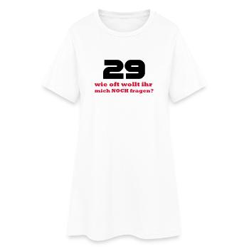 Toujours 29 / Anniversaire T-shirts pour petits et - Robe T-shirt Femme - blanc - Devant