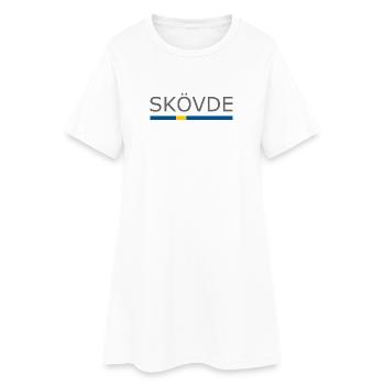 Drapeau de la Suède - Skövde - Sverige - Schweden - Robe T-shirt Femme - blanc - Devant