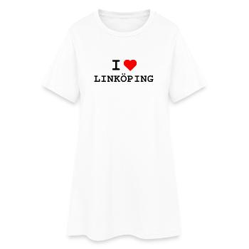 I love Linköping - Ich liebe Linköping - Frauen T-Shirt-Kleid - Weiß - Vorne