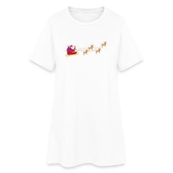 Chihuahua Chihuahueño Santa Claus - Frauen T-Shirt-Kleid - Weiß - Vorne