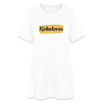 Today again total kokolores - Women’s T-Shirt Dress - white - Front