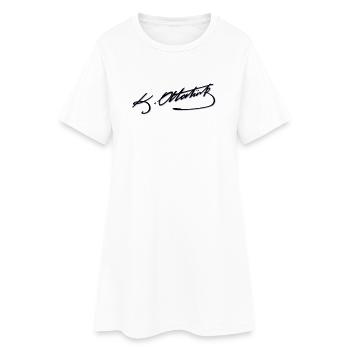 Mustafa Kemal Ataturk imza - Robe T-shirt Femme - blanc - Devant