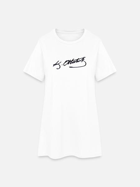 Mustafa Kemal Ataturk imza - Robe T-shirt Femme - blanc