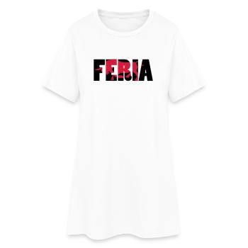 Feria - Robe T-shirt Femme - blanc - Devant