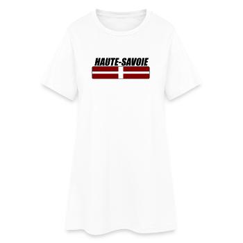 Haute Savoie - Robe T-shirt Femme - blanc - Devant