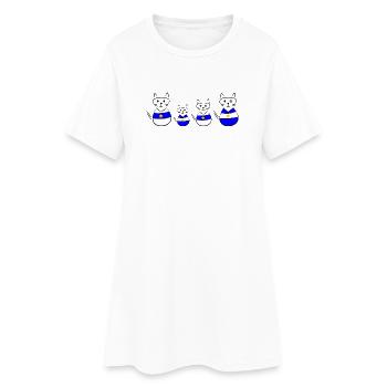 anniversaire. anniversaire décennie. humour. drôle - Robe T-shirt Femme - blanc - Devant