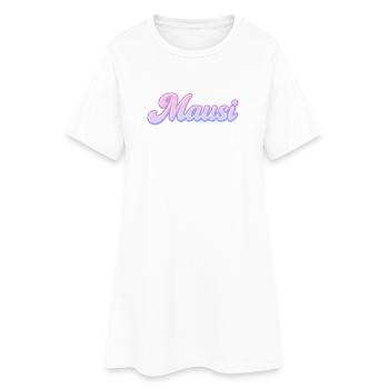 Mausi / y2k Design - Women’s T-Shirt Dress - white - Front