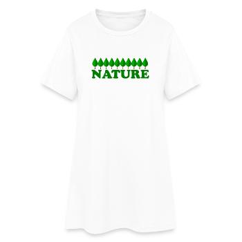 Nature - Robe T-shirt Femme - blanc - Devant