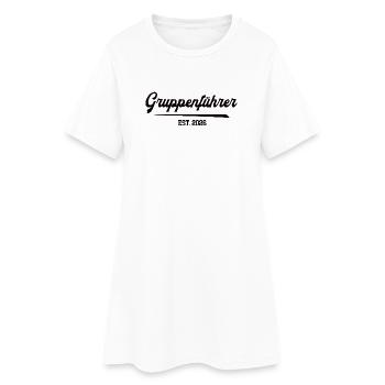 Gruppenführer 2026 Feuerwehr Feuerwehrmann FFW - Frauen T-Shirt-Kleid - Weiß - Vorne