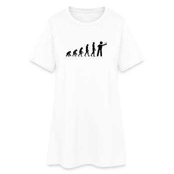 Evolution of Darts, Final Form, Onehundreteighty - Frauen T-Shirt-Kleid - Weiß - Vorne