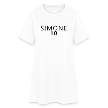 Dschungel 2026 Karneval Kostüm Simone - Frauen T-Shirt-Kleid - Weiß - Vorne