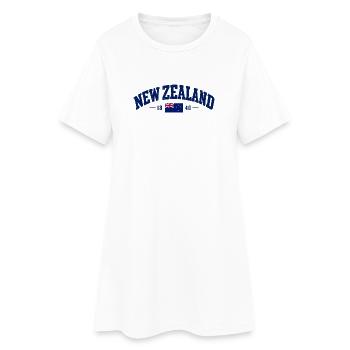 New Zealand - Neuseeland - Aotearoa - Auckland - Frauen T-Shirt-Kleid - Weiß - Vorne
