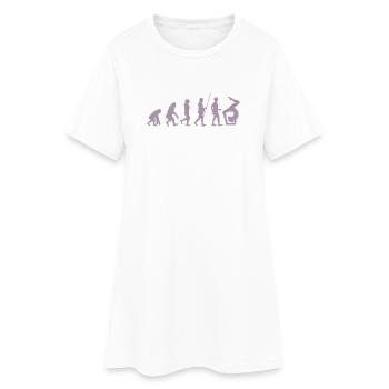 Gymnast Turner Evolution the gymnast - Women’s T-Shirt Dress - white - Front