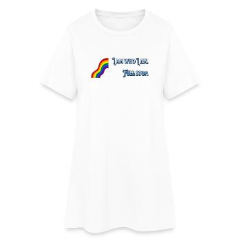 I am what I am - Women’s T-Shirt Dress - white - Front