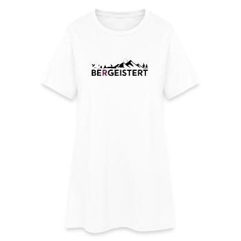 Motif Bergeistert, cadeau pour les randonneurs, montagnes - Robe T-shirt Femme - blanc - Devant