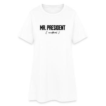 Monsieur le Président, officieux - Robe T-shirt Femme - blanc - Devant
