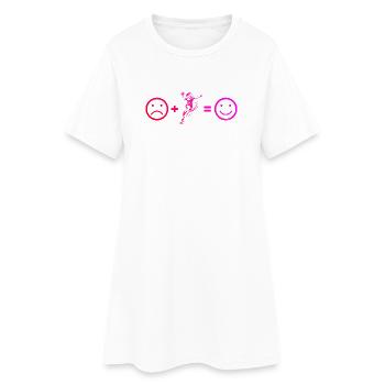 Inspiration cool pour le handball pour femmes - Robe T-shirt Femme - blanc - Devant