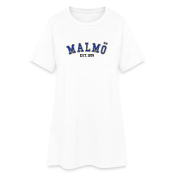 Malmö Est. 1976 - Women’s T-Shirt Dress - white - Front