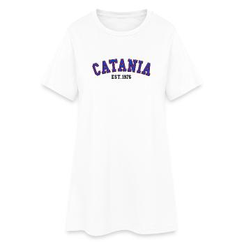 Catane Fondée en 1976 - Robe T-shirt Femme - blanc - Devant