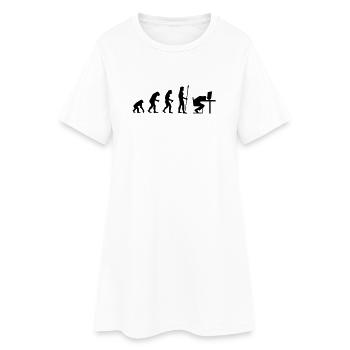 evolution_pc_4 - Women’s T-Shirt Dress - white - Front
