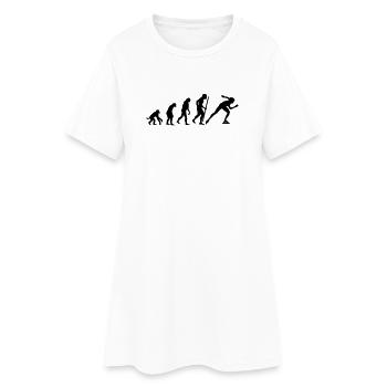 Änderungen im Einklang Eisschnelllauf - Frauen T-Shirt-Kleid - Weiß - Vorne
