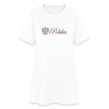 Polska - Pologne - Robe T-shirt Femme - blanc - Devant