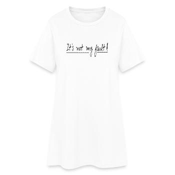 C'est pas ma faute - Robe T-shirt Femme - blanc - Devant