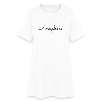 Anaphore - Robe T-shirt Femme - blanc - Devant