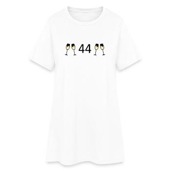44.Geburtstag 44 Jahre Jubiläum 44 Jahre Zahl 44 - Frauen T-Shirt-Kleid - Weiß - Vorne