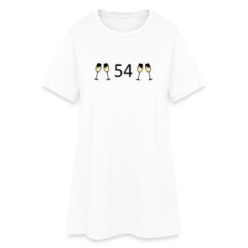 54e anniversaire 54 ans 54 numéro 54 - Robe T-shirt Femme - blanc - Devant