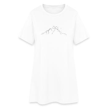 montagne - Robe T-shirt Femme - blanc - Devant