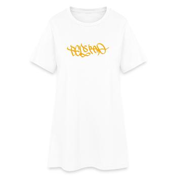 Belgrade Street Art Doré - Robe T-shirt Femme - blanc - Devant