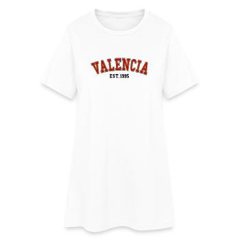 Valence Est.1995 - Robe T-shirt Femme - blanc - Devant