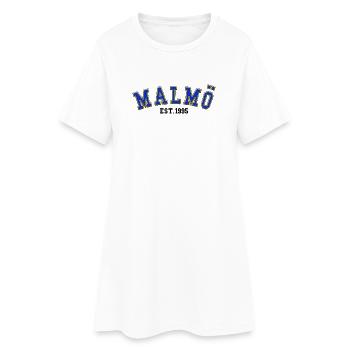 Malmö gegründet 1995 - Frauen T-Shirt-Kleid - Weiß - Vorne