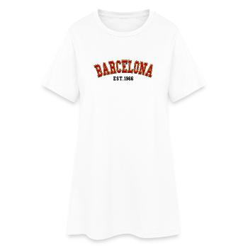 Barcelone fondée en 1966 - Robe T-shirt Femme - blanc - Devant