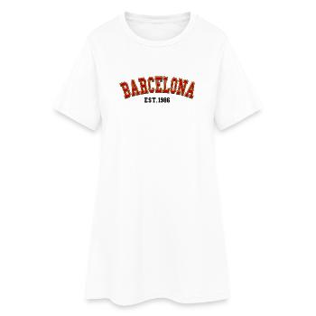Barcelone fondée en 1986 - Robe T-shirt Femme - blanc - Devant