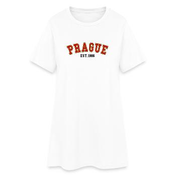 Prag gegründet 1986 - Frauen T-Shirt-Kleid - Weiß - Vorne