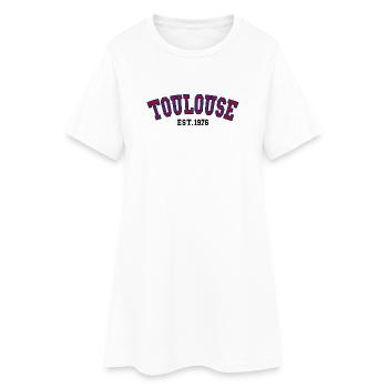 Toulouse Est. 1976 - Women’s T-Shirt Dress - white - Front