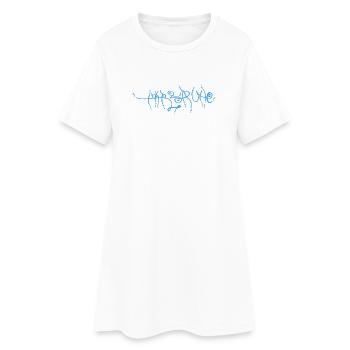 Blue Artistic Karlsruhe Souvenir - Women’s T-Shirt Dress - white - Front
