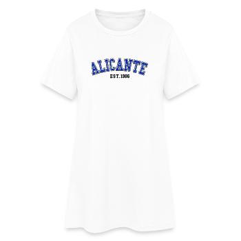 Alicante Fondée en 1986 - Robe T-shirt Femme - blanc - Devant
