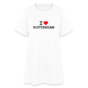 I love Rotterdam - Ich liebe Rotterdam - Frauen T-Shirt-Kleid - Weiß - Vorne