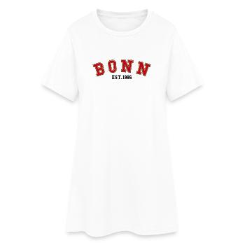 Bonn gegründet 1986 - Frauen T-Shirt-Kleid - Weiß - Vorne