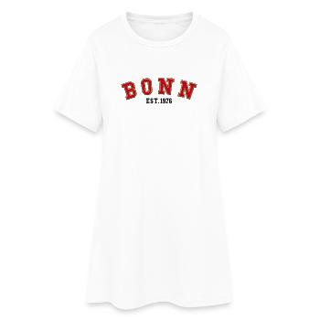 Bonn gegründet 1976 - Frauen T-Shirt-Kleid - Weiß - Vorne