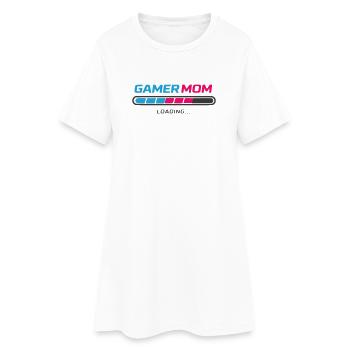 Gamer Mom Loading Bar - Women’s T-Shirt Dress - white - Front