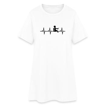 Busfahrer Herzklopfen - Frauen T-Shirt-Kleid - Weiß - Vorne