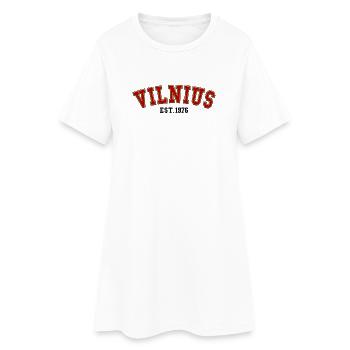 Vilnius Fondée en 1976 - Robe T-shirt Femme - blanc - Devant