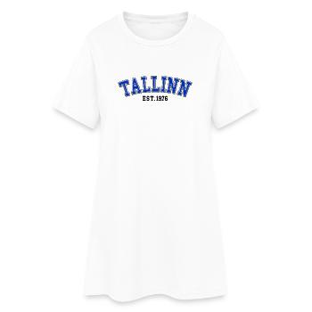 Tallinn gegründet 1976 - Frauen T-Shirt-Kleid - Weiß - Vorne
