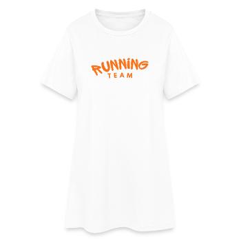 Running Team - Women’s T-Shirt Dress - white - Front